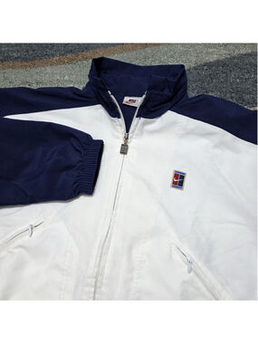 Vintage Nike Court Track Top Jacket Women’s White Size S